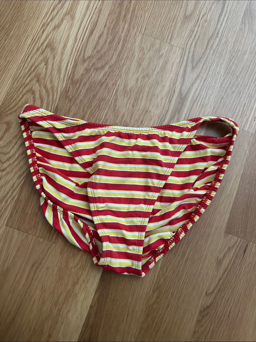 GAP Red and Yellow Striped Swim Top